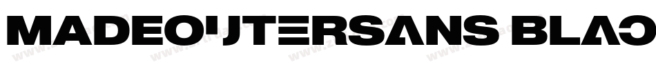 MADEOuterSans Black字体转换